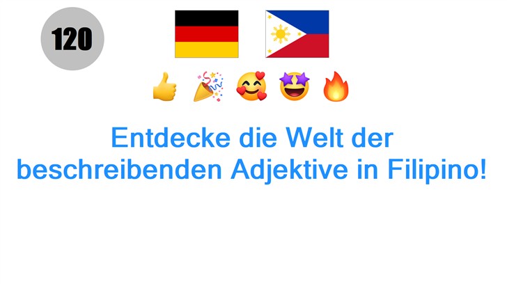 Entdecke die Welt der beschreibenden Adjektive in Filipino!
